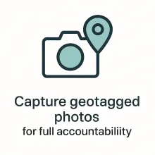 capture geotagged photos for full accountability navimate